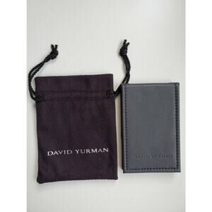 David Yurman Travel Purse Mirror Branded Pouch & Box New